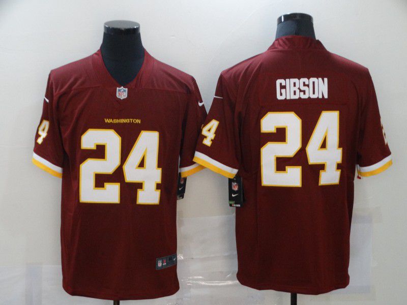 Men Washington Redskins 24 Gibson Red Nike Limited Vapor Untouchable NFL Jerseys